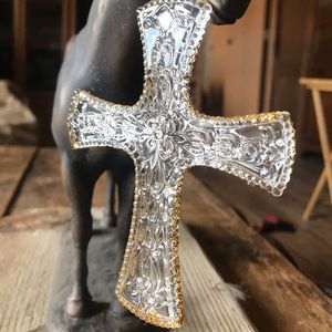 Plastic clear cross ornaments